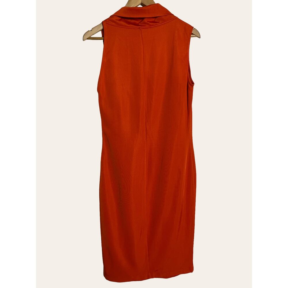 MaxMara Red Sleeveless Mirte Sheath Stretchy Cocktail Dress Size 10 - Picture 7 of 7